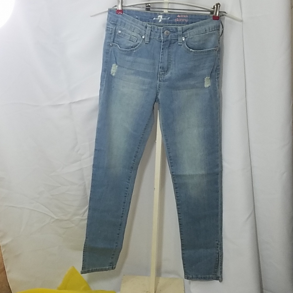 7 For All Mankind the Ankle Skinny Jeans